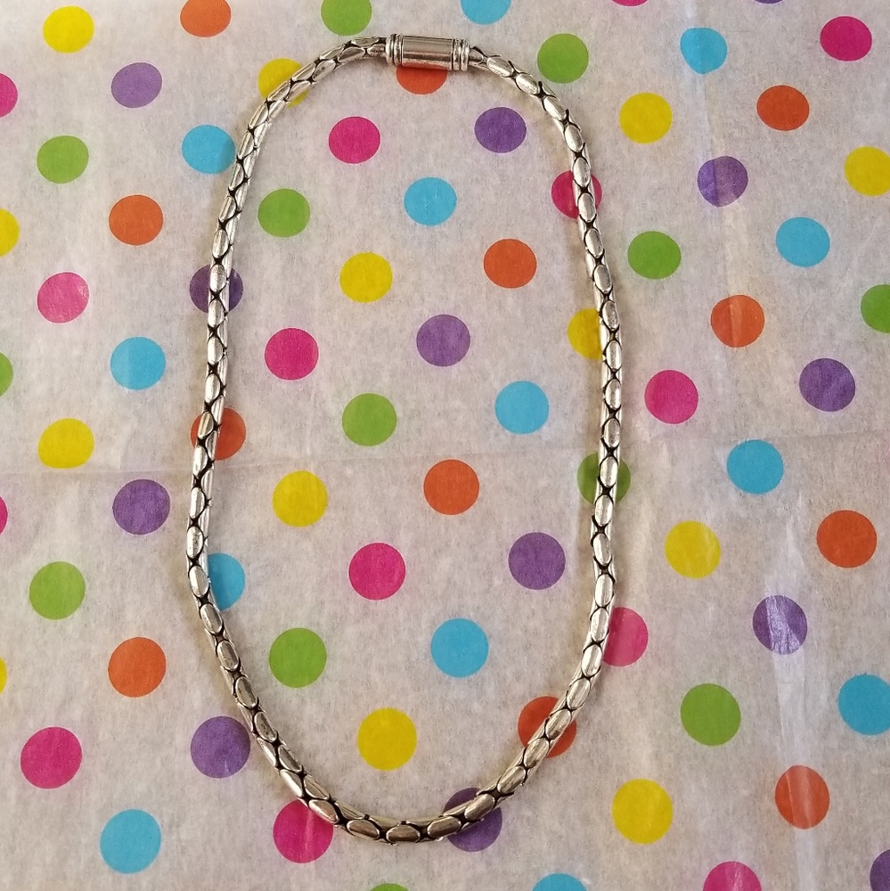 Braided Sterling Silver Necklace